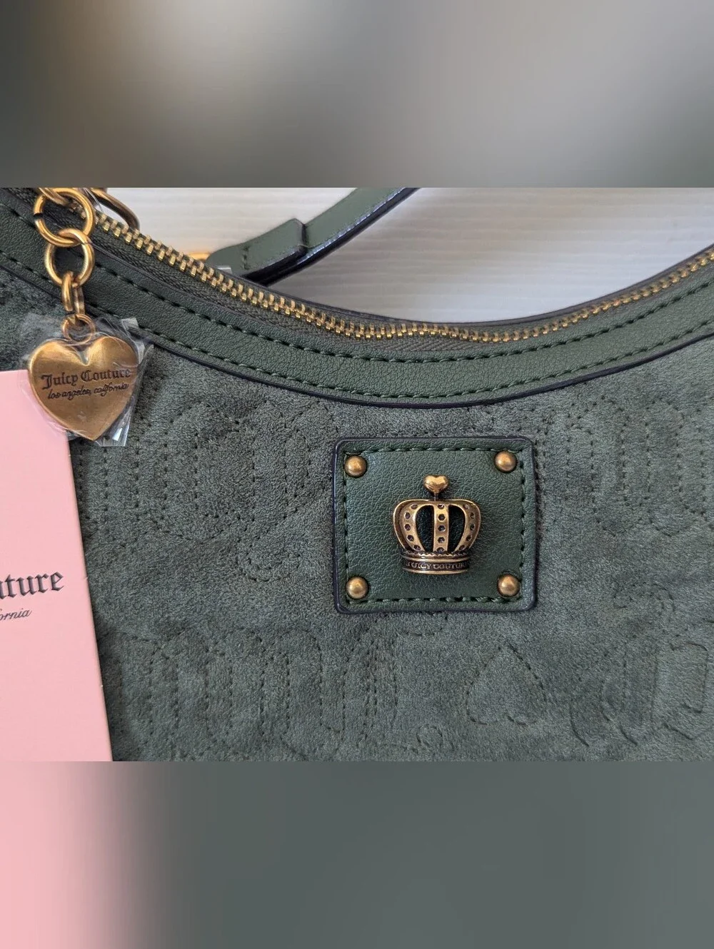 NEW JUICY COUTURE Totally Juicy Shoulder Bag Hobo in Super Greens